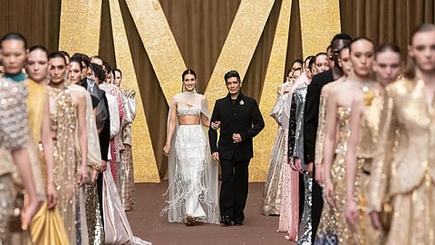 Manish Malhotra at his showcase at the Dubai Fashion Week 