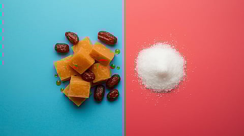For a sustainable and healthier kitchen, it's time to fully embrace traditional Indian sweeteners like jaggery (gur) and dates.