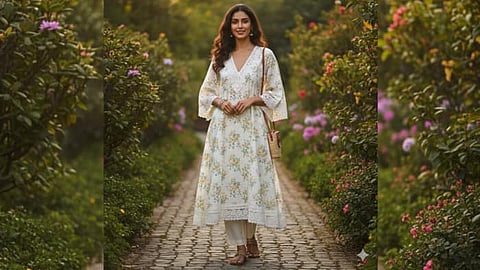 Ethnic attire has become effortless to blend with contemporary trends among women. 