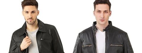 Stay stylish this winter with men's leather jackets under ₹3,999 from Amazon. Pick from faux leather biker jackets to classic winter jackets.