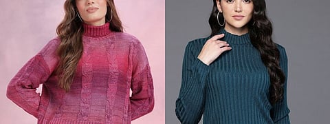 Best high neck pullovers to check out: Travel, lounge or layer these chic high neck pullovers. Explore versatile designs and comfortable fabrics on Myntra.