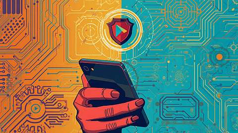 Google Play Protect safeguards your Android phone without the need for extra antivirus apps.