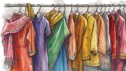  The concept of a circular wardrobe encourages us to extend the life of our clothes by donating, reselling, or recycling them responsibly. 