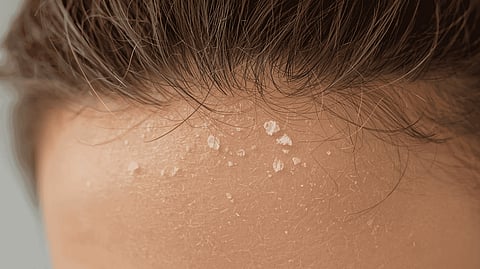 There are several factors that cause dandruff during winters that may include dry skin, washing hair with excessive hot water, seborrheic dermatitis, and sensitivity to hair products, among others. 