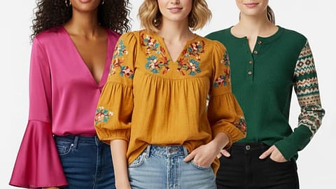 A chic edit of four trendy women’s tops from tunics to tanks. Designed for all-day comfort, effortless versatility, and modern everyday fashion.