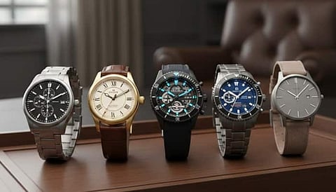 From classic leather straps to sporty multifunction dials, these men’s watches blend timeless style, reliability, and everyday versatility with ease.