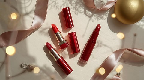 Your Christmas party look starts with the perfect red lip.