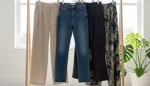 Four stylish pants for every mood from lounge comfort and sporty ease to Korean chic trousers and dramatic flares made for stylish everyday wear.