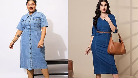 Explore women’s denim dresses in varied silhouettes, light-to-dark washes and easy details made for repeat-ready everyday styling.