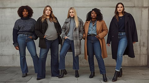 Winter denim is rewriting the rules, where vintage clothing meets modern comfort, and plus-size style takes center stage.