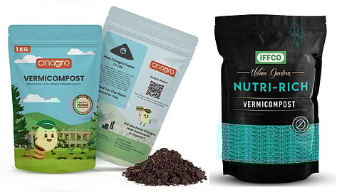 Natural Vermicompost Manure for Healthy Home Garden Plants