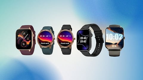 Republic Day Smartwatch Sale 2026 with Samsung Galaxy Watch6 Classic, Apple Watch SE 3, Garmin Instinct 2X Solar, and Amazfit T-Rex 3 featured at discounted prices.