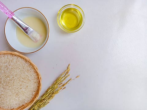 A large number of beauty products such as soaps, creams, and toners reportedly contain rice water. 