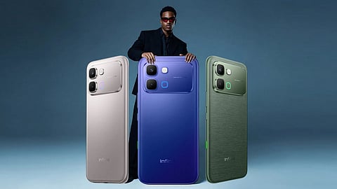 The Infinix Note Edge 5G will come in Lunar Titanium, Stellar Blue, and Silk Green colours.