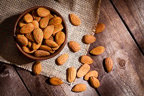 Almonds are very good for maintaining a healthy and youthful skin because of the natural compounds found in them. 