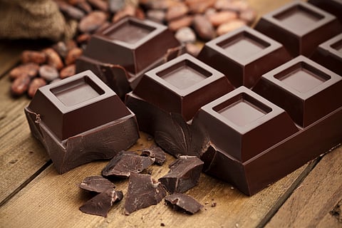 Eat dark chocolate for its rich taste and several nutrients, which are good for your health and well being.