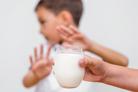 Lactose intolerant people will have digestive discomfort like stomach pain, gas, bloating etc. whenever they consume milk or products having lactose.