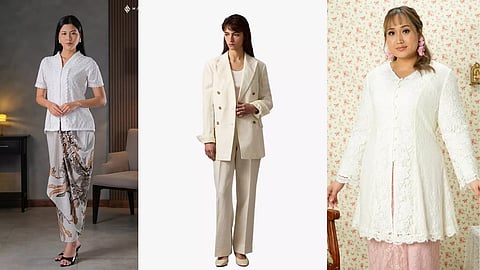 Intricate white Cloud Dancer batik fabric with traditional floral motifs - Indonesian textile art 2026