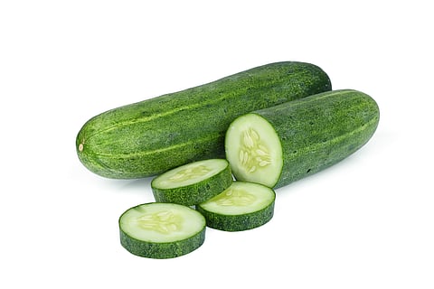 Cucumber is low in calories, but rich in water and other essential nutrients, including fiber, vitamin A, vitamin K and vitamin C, potassium and calcium. 