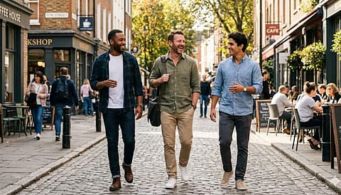 Discover stylish men’s casual shirts in cotton, linen and striped designs that work for office days, weekend outings and relaxed smart casual looks.