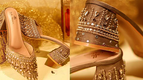  From elegant stilettos to trendy block heels, these party wear options add glamour to any outfit.