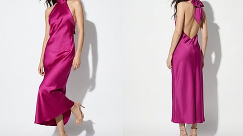 Five satin dresses with a soft shine that are perfect for evening outings and special plans.