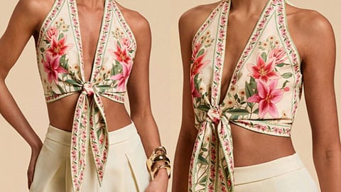 Simple halter neck tops styled in minimal, clean everyday outfits.