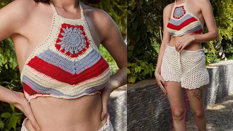 Crochet beach tops for women in summer styles.