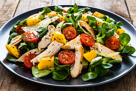 Ever tried mango chicken salad? It is the perfect summer meal 