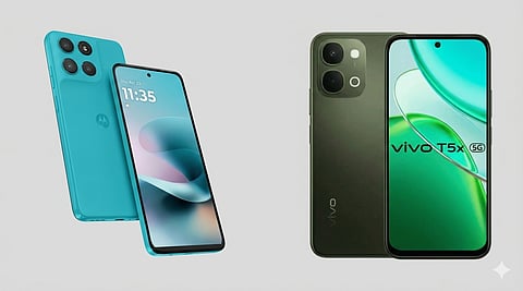Vivo T5x 5G vs Moto G67 Power: balanced battery vs maximum endurance explained.