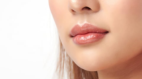 A beautiful & healthy lips of women.