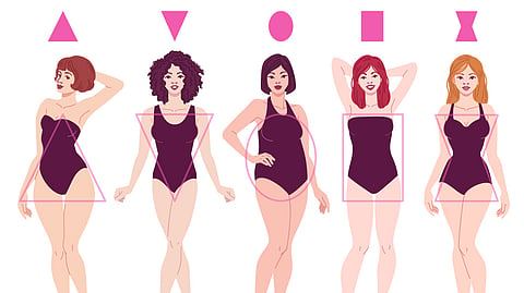 Women of diffrenet shape and sizes.