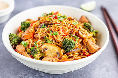Lemon coriander noodles recipe