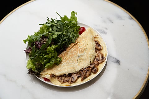 Mushroom oats omelette recipe