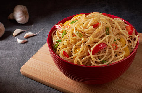 Chilli garlic spaghetti recipe 