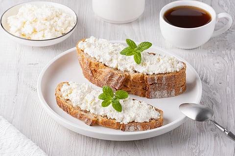 Whipped Cottage Cheese Toasts recipe