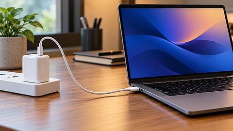A 100W USB-C charger may not deliver its full power to a laptop, resulting in slower charging speeds.