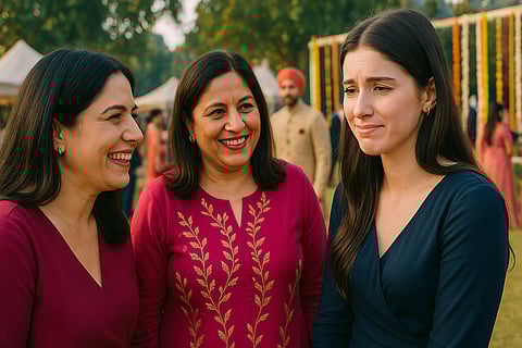 Indian aunties and their favourite conversation starter