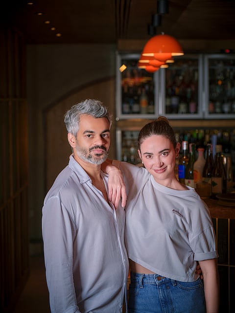 Partners, Ratish (left) and Jennifer (right)