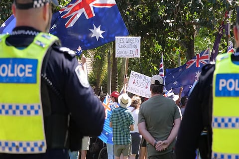 anti-immigration rallies in Australia