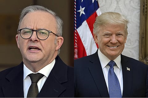 Anthony Albanese and Donald Trump 
