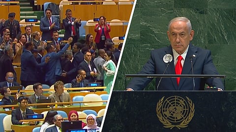 നെതന്യാഹുവിൻ്റെ പ്രസംഗം: പ്രതിഷേധിച്ച് നയതന്ത്രജ്ഞർ യുഎൻ