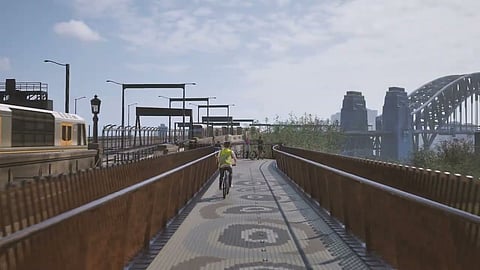 സിഡ്‌നി ഹാർബർ ബ്രിഡ്ജിലെ സൈക്കിൾ റാമ്പ് ഔദ്യോഗികമായി തുറന്നു 