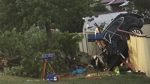 പോലീസ് പിന്തുടർന്ന കാർ അപകടത്തിൽപ്പെട്ടു