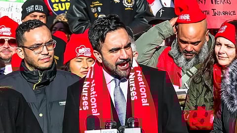 പിന്തുണ പ്രഖ്യാപിച്ച് സൊഹ്റാൻ മംദാനി 