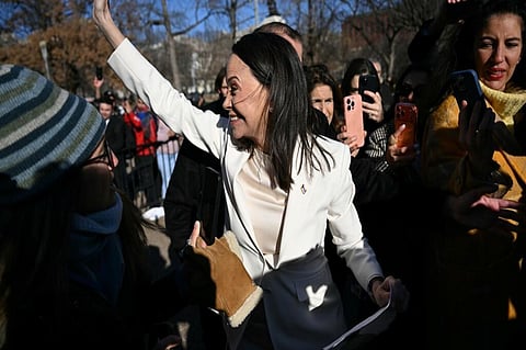 Machado presents Trump with her Nobel Prize 