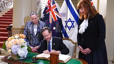 ഇസ്രായേൽ പ്രസിഡന്റ് കനത്ത കാവലിൽ മെൽബണിൽ 