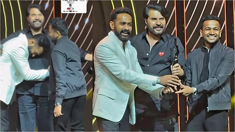 ആസിഫിനെയും ബേസിലിനെയും വേദിയിലേക്ക് ക്ഷണിച്ച് മമ്മൂട്ടി