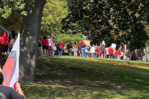 Protest in Launceston Over Pay Dispute