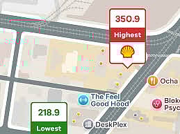 ഏറ്റവും ഉയർന്ന വില ഈടാക്കുന്ന ഇന്ധന സ്റ്റേഷനുകളുടെ പേരും കാണിക്കും